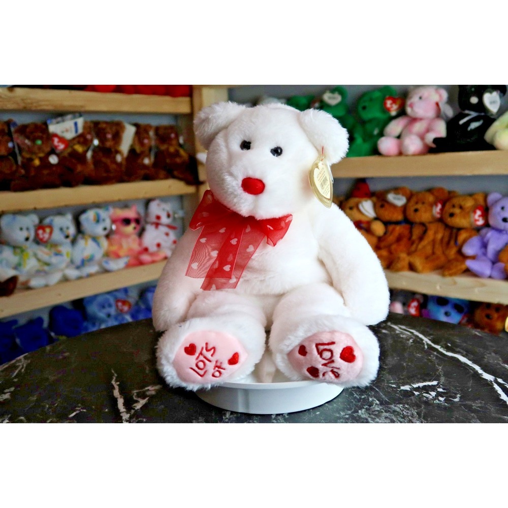 TY Beanie Buddy - Heartford the Bear | MWMT | Vintage | Rare
